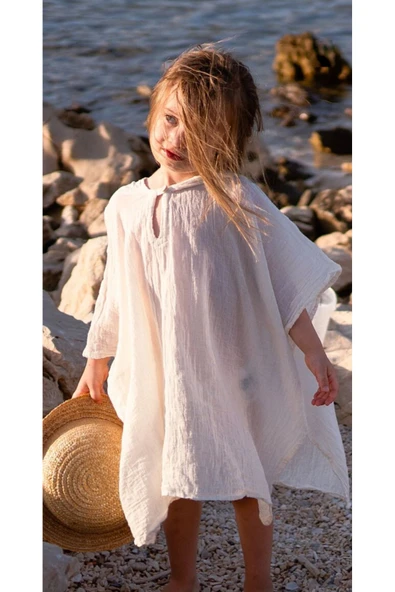 NOU 2 Kat Müslin Panço - Hello Beach 2-5 yaş