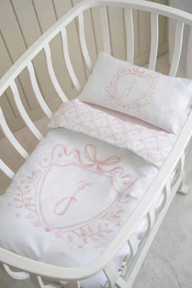 NOU Harf Serisi I Harfi Anne Yanı Nevresim Takımı ( 60x100) - Noble Serie - 3