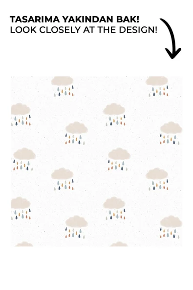 NOU Yağmur Bulutlu Welsoft Battaniye (100X150) - Rain Clouds - 5