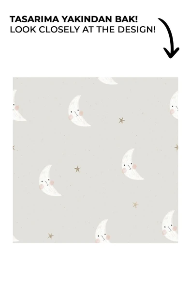 NOU Minik Aylı Welsoft Battaniye (80x120) - Mini Moons - 4