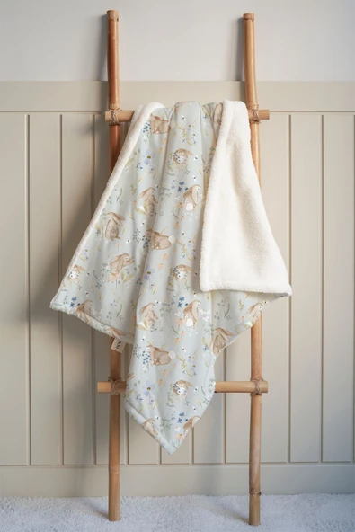 NOU Tavşanlı Welsoft Battaniye (80x120) - Rabbit Garden