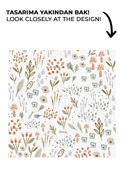 NOU Minimal Çiçekli Welsoft Battaniye (80x120) - Woodland Floral - 5