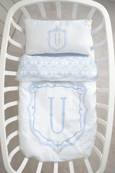 NOU Harf Serisi U Harfi Anne Yanı Nevresim Takımı ( 60x100) - Noble Serie