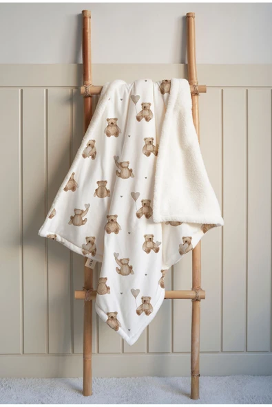 NOU Pofuduk Ayılı Welsoft Battaniye (100x150) - Fluffy Bear