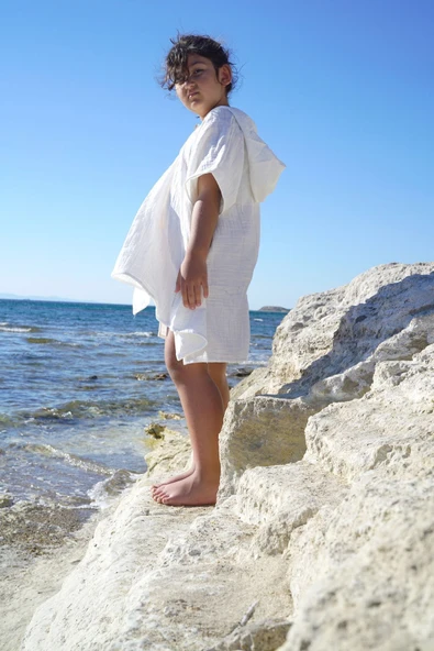 NOU 2 Kat Müslin Panço - Hello Beach 6-9yaş - 4