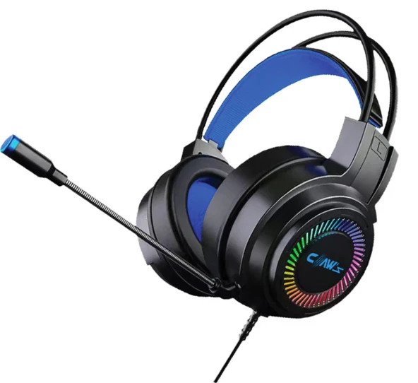 Claw's Noiseee V1 Rgb Spectrum 7.1 Surround Ses - Ai ile Gürültü Engelleyen Mikrofon - USB Örgü Kablolu Gaming Oyuncu Kulaklığı - Siyah