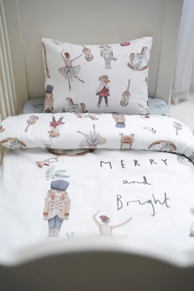 NOU Merry and Bright Yeni Yıl Tek Kişilik Nevresim Takımı (160x220) - 3