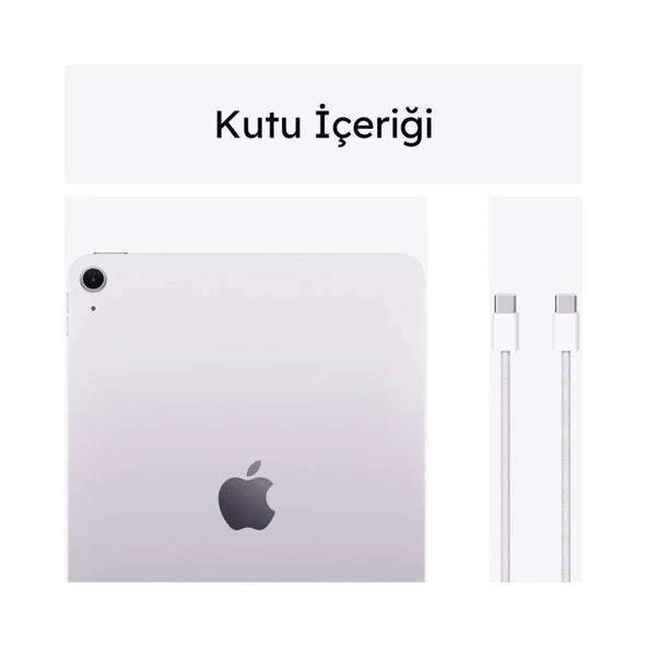 Apple iPad Air 6. Nesil Wi-Fi + Cellular 256 GB 11" MUXL3TU/A Mor Tablet - 3