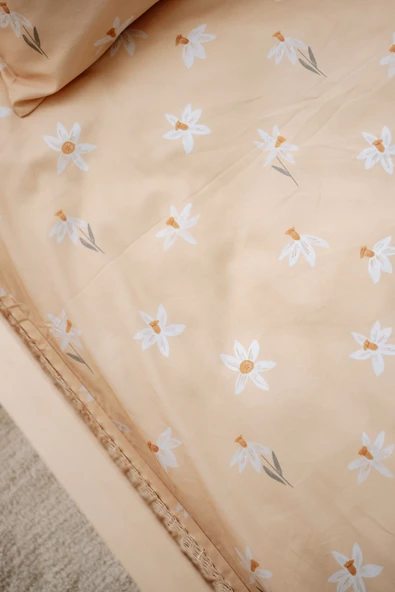 NOU Nergis Bahçesi Tek Kişilik Nevresim Takımı (160x220) - Spiring Daffodil - 7