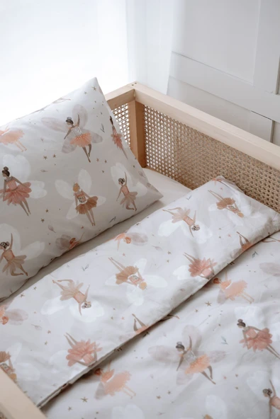 NOU Balerin Periler Tek Kişilik Nevresim Takımı (160x220) - Fairy Garden - 5