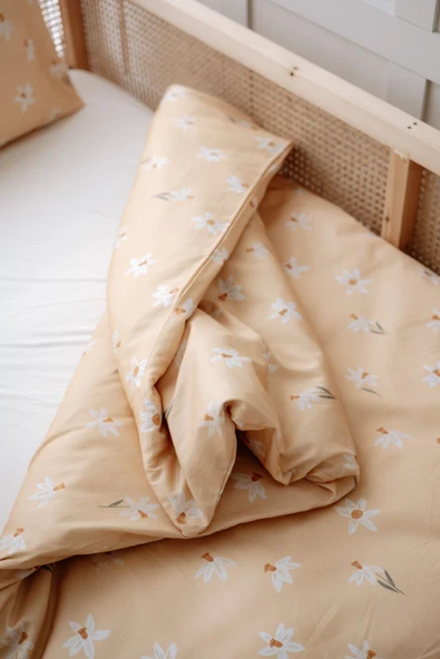 NOU Nergis Bahçesi Tek Kişilik Nevresim Takımı (160x220) - Spiring Daffodil - 6