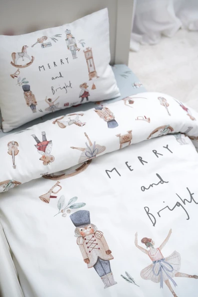 NOU Merry and Bright Yeni Yıl Tek Kişilik Nevresim Takımı (160x220) - 6