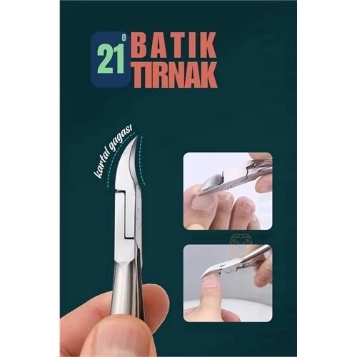 CEYLAN ADAM  Tırnak Batık Makası Pedikür Makası Paslanmaz Çelik Profesyonel ürün görseli 1