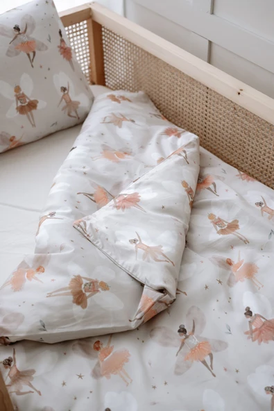 NOU Balerin Periler Tek Kişilik Nevresim Takımı (160x220) - Fairy Garden - 6