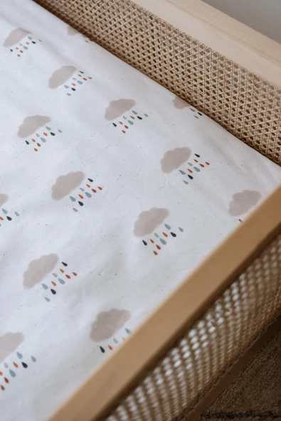 NOU Yağmur Bulutlu Organik Tek Kişilik Nevresim Takımı (160x220) - Rain Clouds - 3