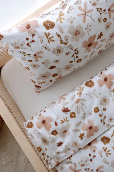 NOU Çiçek Bahçesi Tek Kişilik Nevresim Takımı (160x220) - Floral Joys - 2