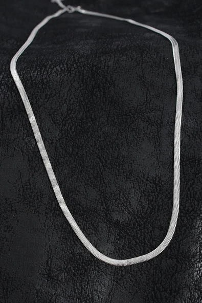 CEYLAN ADAM 316L Çelik Klasik İtalyan Zincir Model Gümüş Renk Erkek Kolye