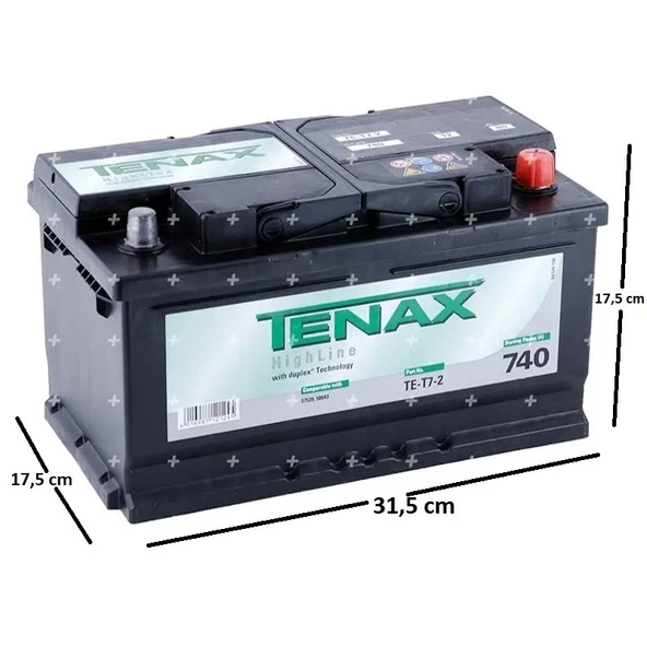 Tenax 12 V 80 Ah 740 A EN Varta Akü Üretimi - 1