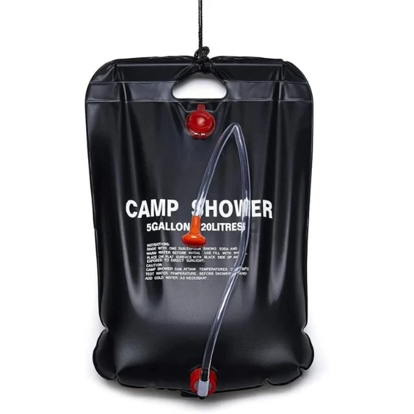 20 Litre Solar Isıtıcılı Kamp Duş Torbası ürün görseli