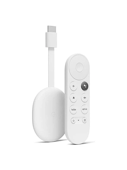 Google Chromecast HD Kumandalı Beyaz Android TV Box - 1