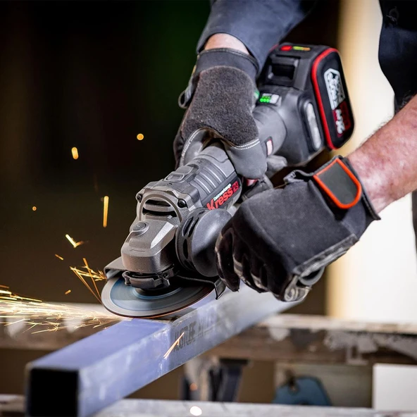 Kress KUH10.9 20Volt 125mm Kömürsüz Profesyonel Şarjlı Devir Ayarlı Avuç Taşlama (Akü Dahil Değildir) - 7