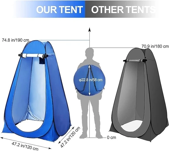 Otomatik Kamp Giyinme Çadırı - Resim 5
