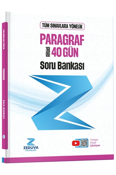 Zeduva Yayınları Türkçe Saati 40 Gün Ritüel Paragraf Soru Bankası