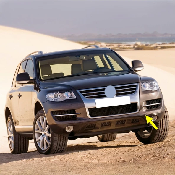 VW Touareg 2007-2010 Ön Tampon Sol Çeki Demiri Kapağı 7L6807155B