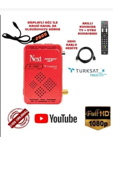 Next Kanky Uydu Alıcısı yeni model ( ORJİNAL) ürün görseli 1