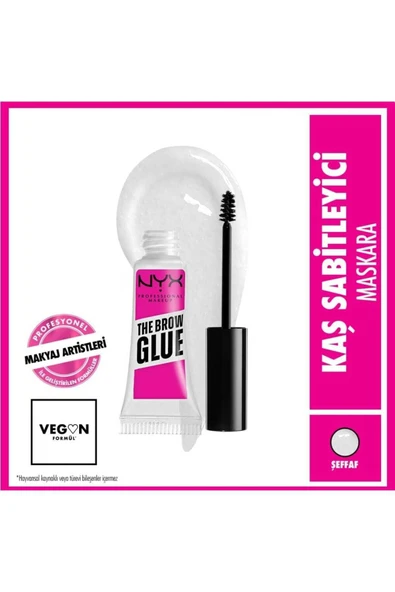 Professional Makeup Brow Glue Kaş Sabitleyici Maskara Şeffaf