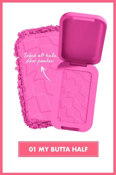 Buttermelt Blush Kremsi Pembe Pudra Allık - 01 My Butta Half - 2