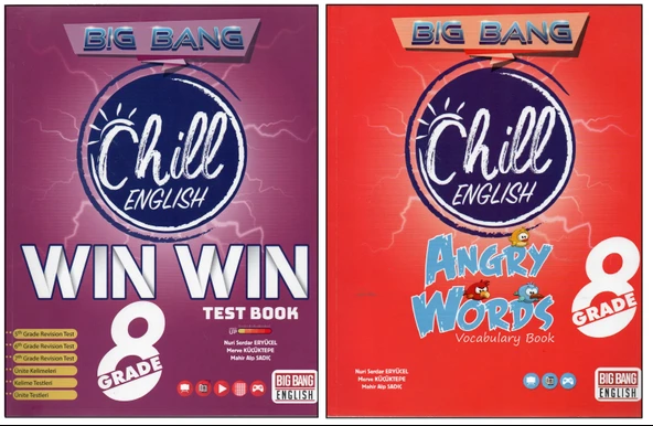 NEWTON 8. SINIF BİG BANG WIN WIN TEST BOOK+ANGRY WORDS (2 KİTAP) ürün görseli 1