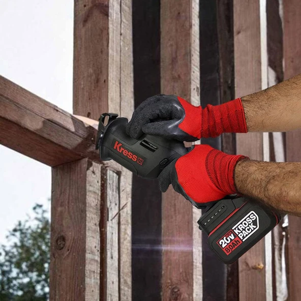 Kress KUE00.91 20Volt Kömürsüz Profesyonel Tilki Kuyruğu Testere (Akü Dahil Değildir) - 7