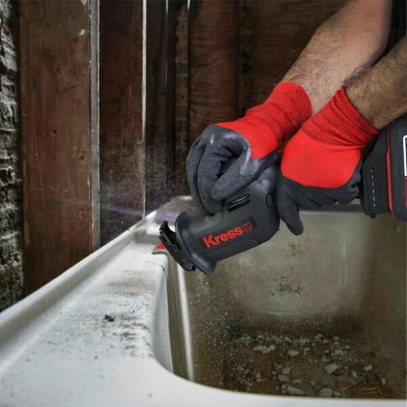 Kress KUE00.91 20Volt Kömürsüz Profesyonel Tilki Kuyruğu Testere (Akü Dahil Değildir) - 8