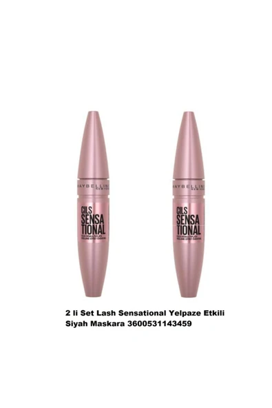 Lash Sensational Yelpaze Etkili Siyah Maskara 2 li Set 3600531143459 - 2