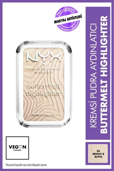 Buttermelt Highlighter Kremsi Pudra Aydınlatıcı - 05 Bright & Butta
