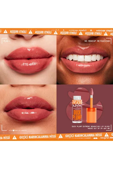 Duck Plump Dolgun Görünüm Veren Dudak Parlatıcısı 08 Mauve Out Of My Way - 2