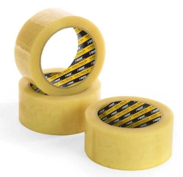 Sgs 2515 Güçlü Koli Bantı Şeffaf 45mmx100mt Akrilik  12 Adet