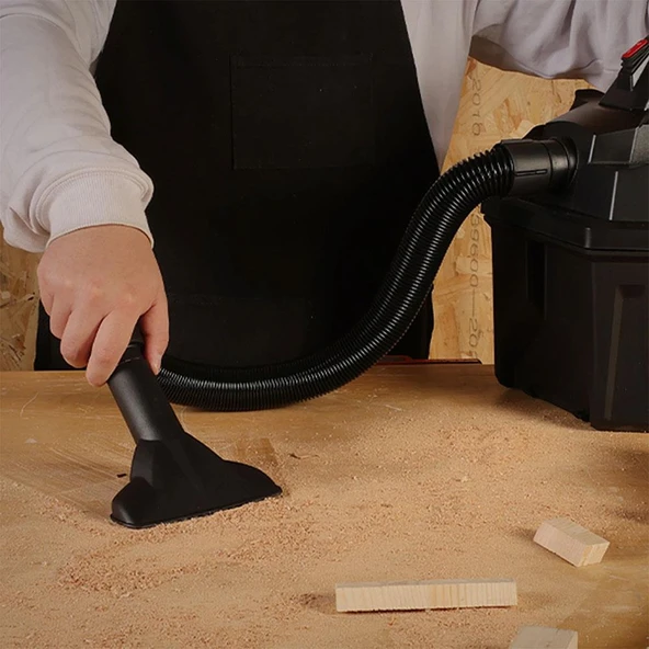 Kress KH035.9 20Volt 250W/17Kpa Kömürsüz Flexi Esnek Hortumlu Profesyonel Şarjlı Islak/Kuru Süpürge & Üfleme (Akü Dahil Değildir) - 6