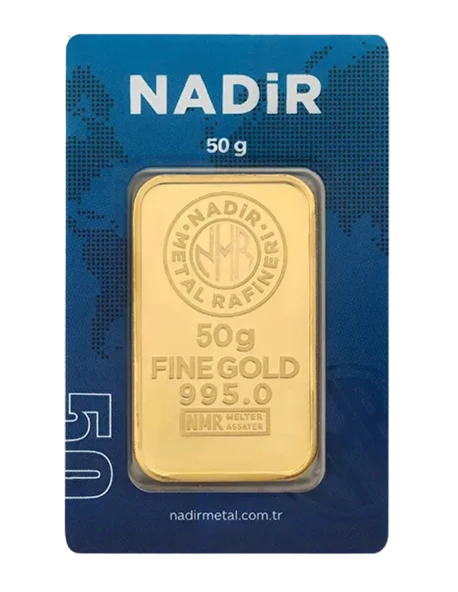 NadirGold 50 Gr Külçe Altın - 1