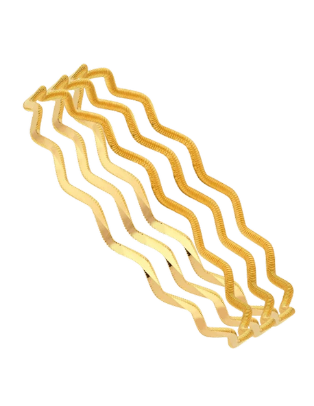 30 gr 22 Ayar Zigzag Ajda Bilezik ( 10gr x 3 Adet ) - 2