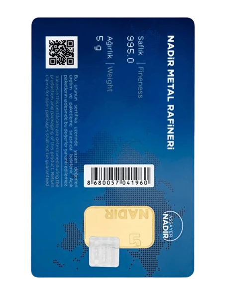 NadirGold 5 Gr Külçe Altın - 2