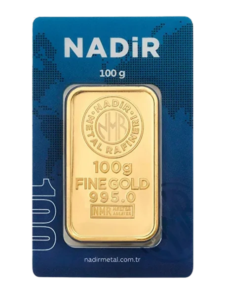 NadirGold 100 Gr Külçe Altın ürün görseli 1