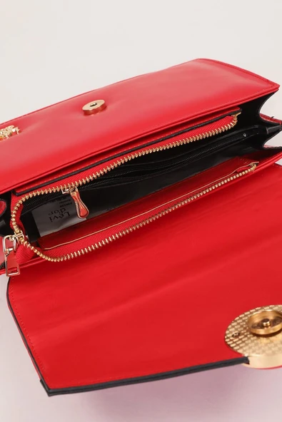 Levidor Kırmızı Kadın Omuz Çantası 930128 - Resim 5