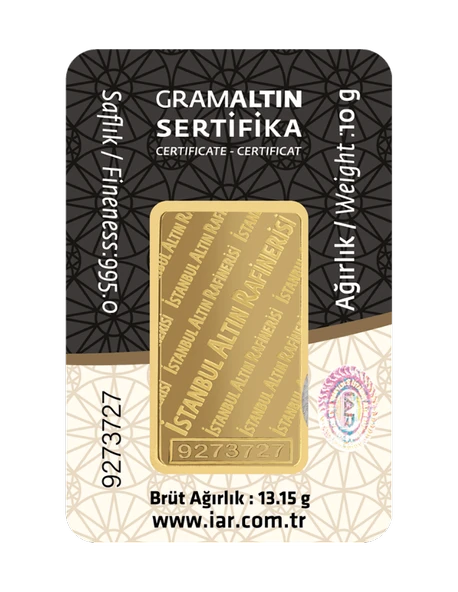 10 GRAM 24 AYAR İAR GRAMALTIN - 2
