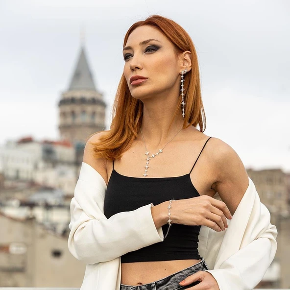 Kutup Yıldızı Gümüş Kolye ürün görseli 1