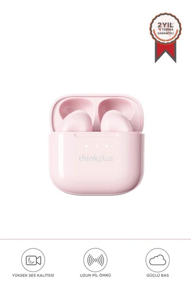 Lenovo Thinkplus Lp23 Pembe Bluetooth BT 5.4 Kablosuz Kulaklık - 1