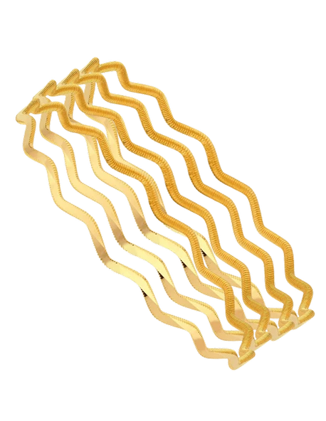 40 gr 22 Ayar Zigzag Ajda Bilezik ( 10gr x 4 Adet ) - 2