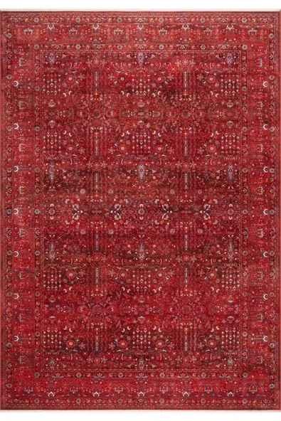 Pastel Halı Discovery 1393A Kırmızı Salon Oturma Yatak Odası Halısı ürün görseli 1