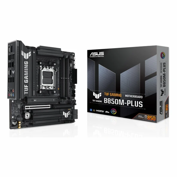 Asus TUF Gaming B850M-Plus DDR5 (8000MHz)OC M.2 HDMI/DP/USB-C PCIe 5.0 AM5 mATX Anakart ürün görseli 1
